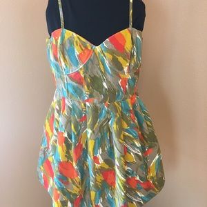 Jack Multi colored spaghetti strap dress Large